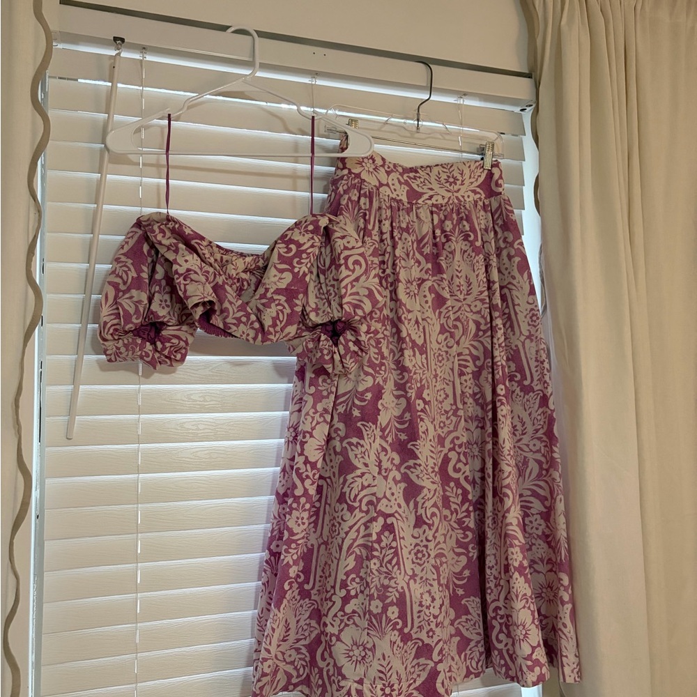 Abercrombie & Fitch Purple and White Floral Set